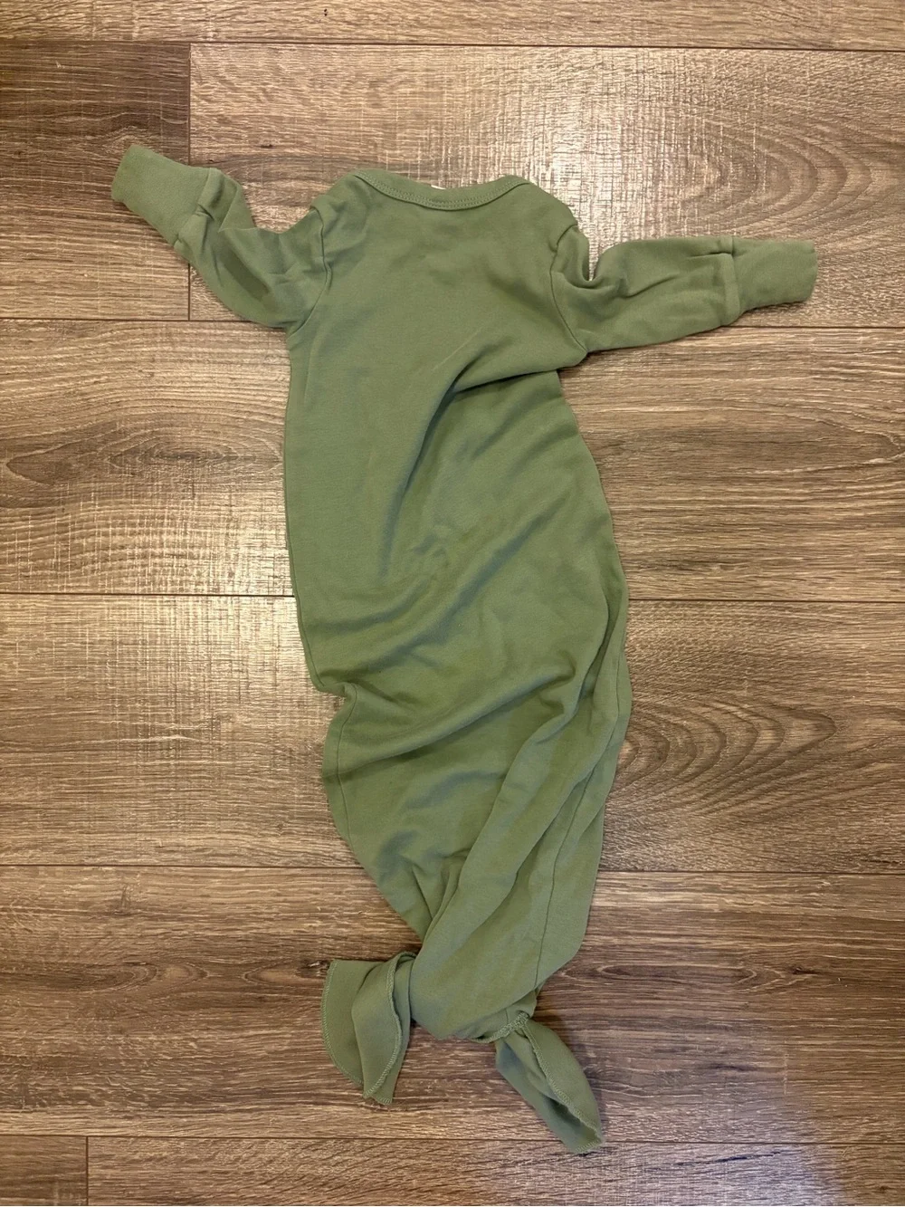 Colored Organics Knot Gown in Olive Green